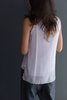 Kristensen du Nord #116 Silk Crepe Tank - Lilac  - Thumbnail 4