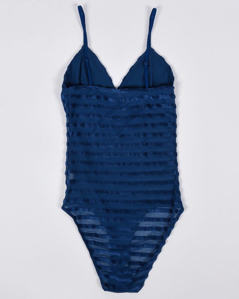 Baserange Mississippi velours body - blue stripe Baserange Mississippi velours body - blue stripe