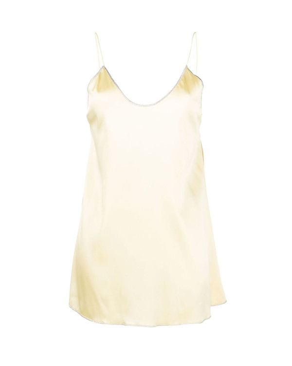 Oseree Slip Dress - yellow | Garmentory