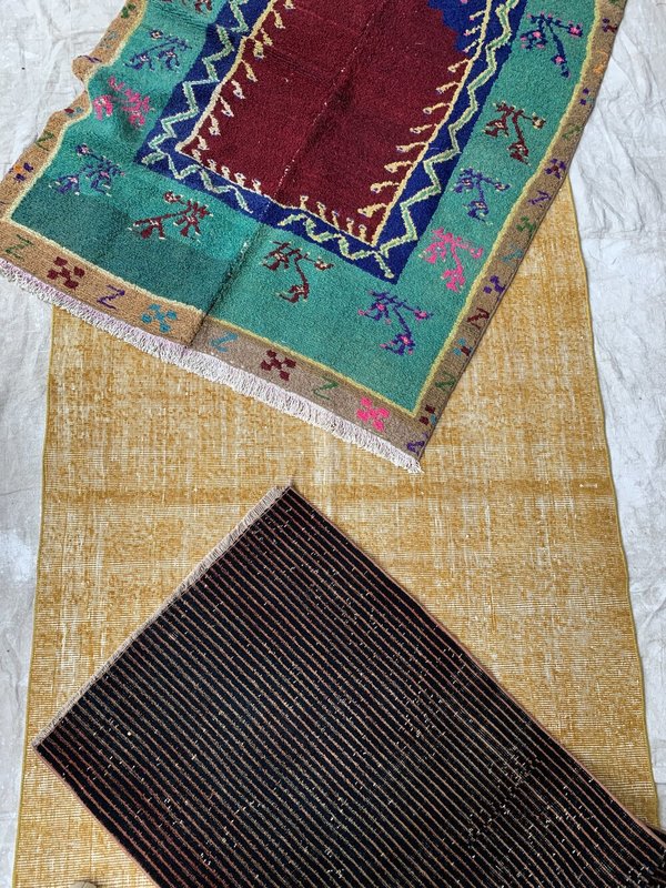 Cuttalossa & Co. Over Dyed Rug - Gold Yellow Cuttalossa & Co. Over Dyed Rug - Gold Yellow