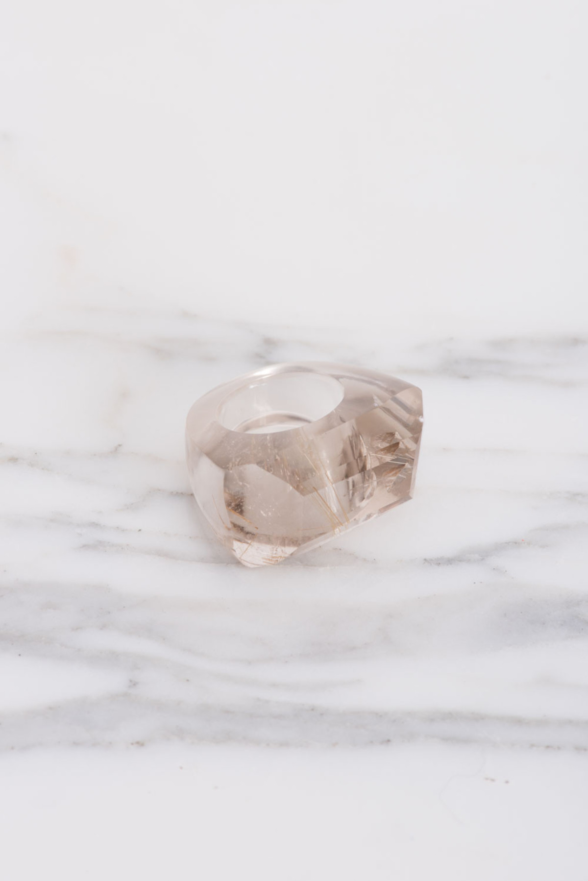 Kathleen Whitaker Rutilated Quartz Rock Ring - Image 3 of 4