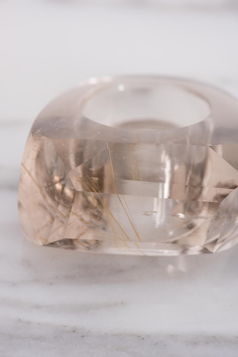 Kathleen Whitaker Rutilated Quartz Rock Ring