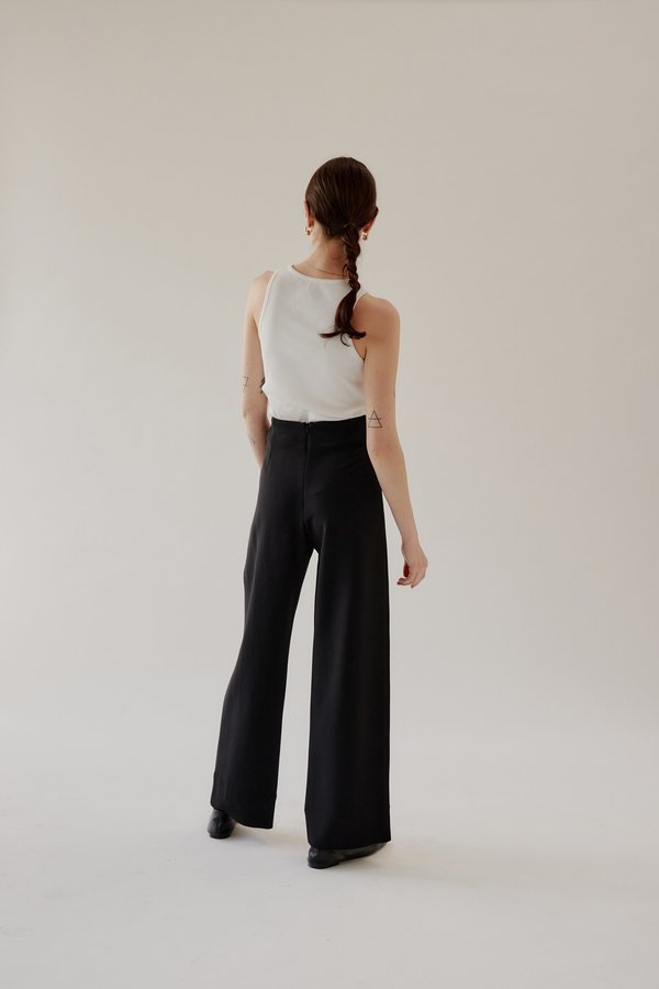Mina Moi Wool Pant - Black Mina Moi Wool Pant - Black