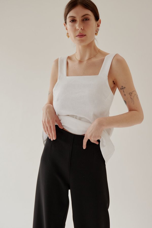 Mina Moi Wool Pant - Black Mina Moi Wool Pant - Black