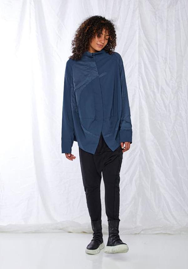 Rundholz Black Label Contrast Panel Cocoon Jacket Rundholz Black Label Contrast Panel Cocoon Jacket