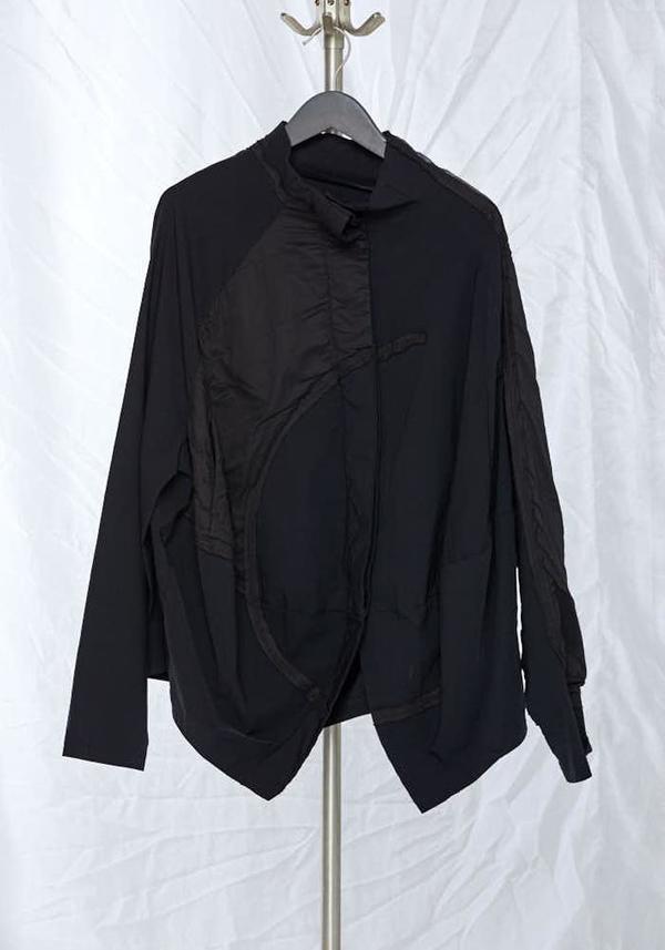 Rundholz Black Label Contrast Panel Cocoon Jacket Rundholz Black Label Contrast Panel Cocoon Jacket
