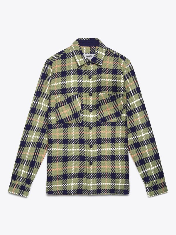 Wax London Whiting Heavy Beatnik Recycled Cotton jacket - Khaki Wax London Whiting Heavy Beatnik Recycled Cotton jacket - Khaki