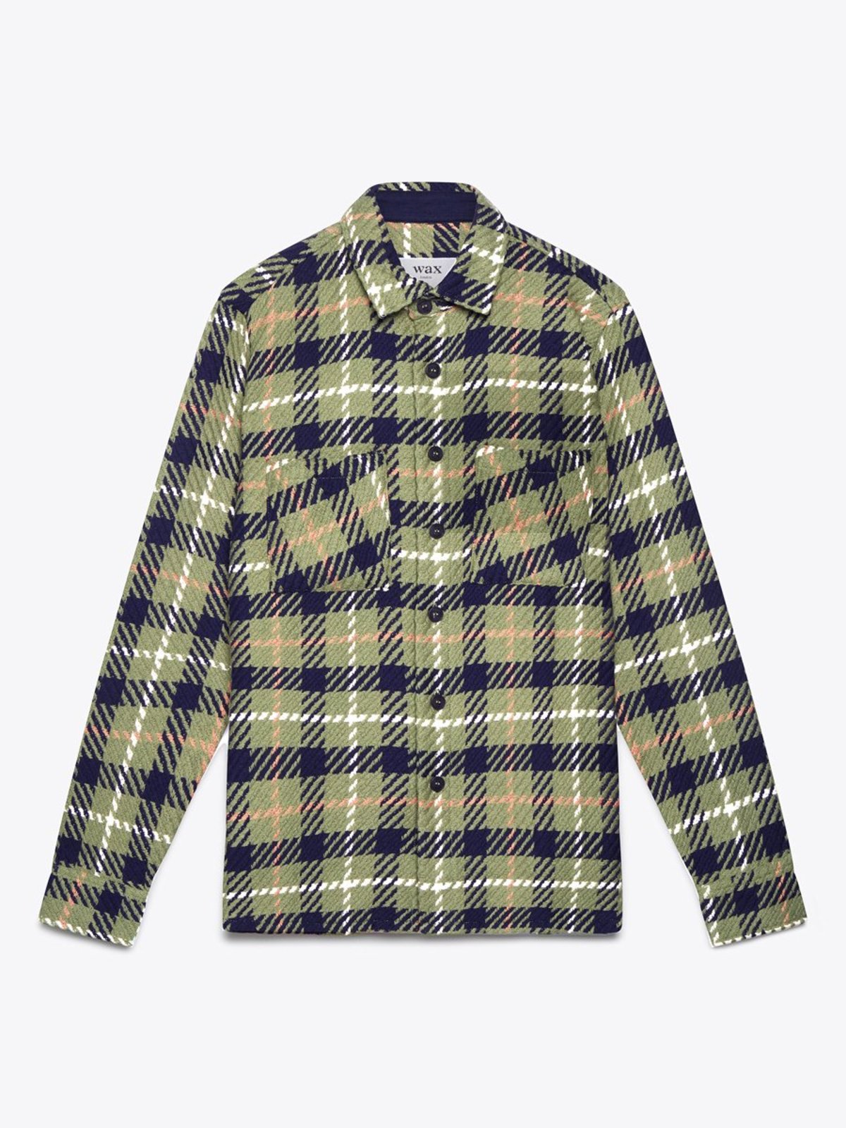 Wax London Whiting Heavy Beatnik Recycled Cotton jacket - Khaki - Image 1 of 2