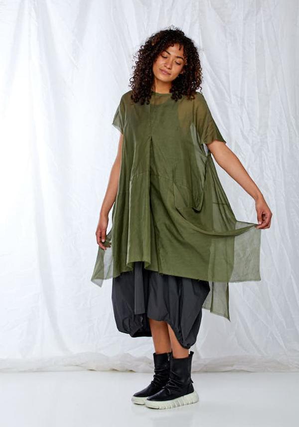 Sheer Oversized Asymmetric Dress Sheer Oversized Asymmetric Dress
