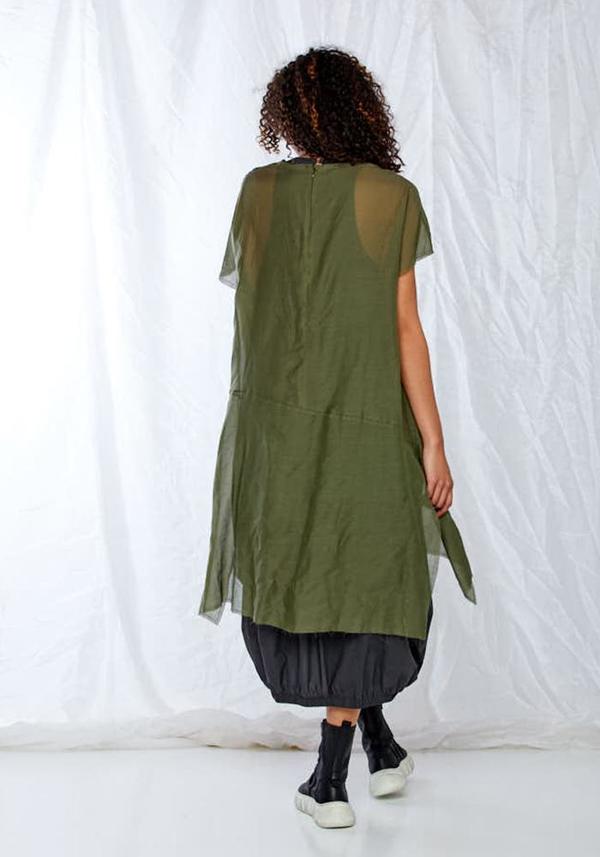 Sheer Oversized Asymmetric Dress Sheer Oversized Asymmetric Dress