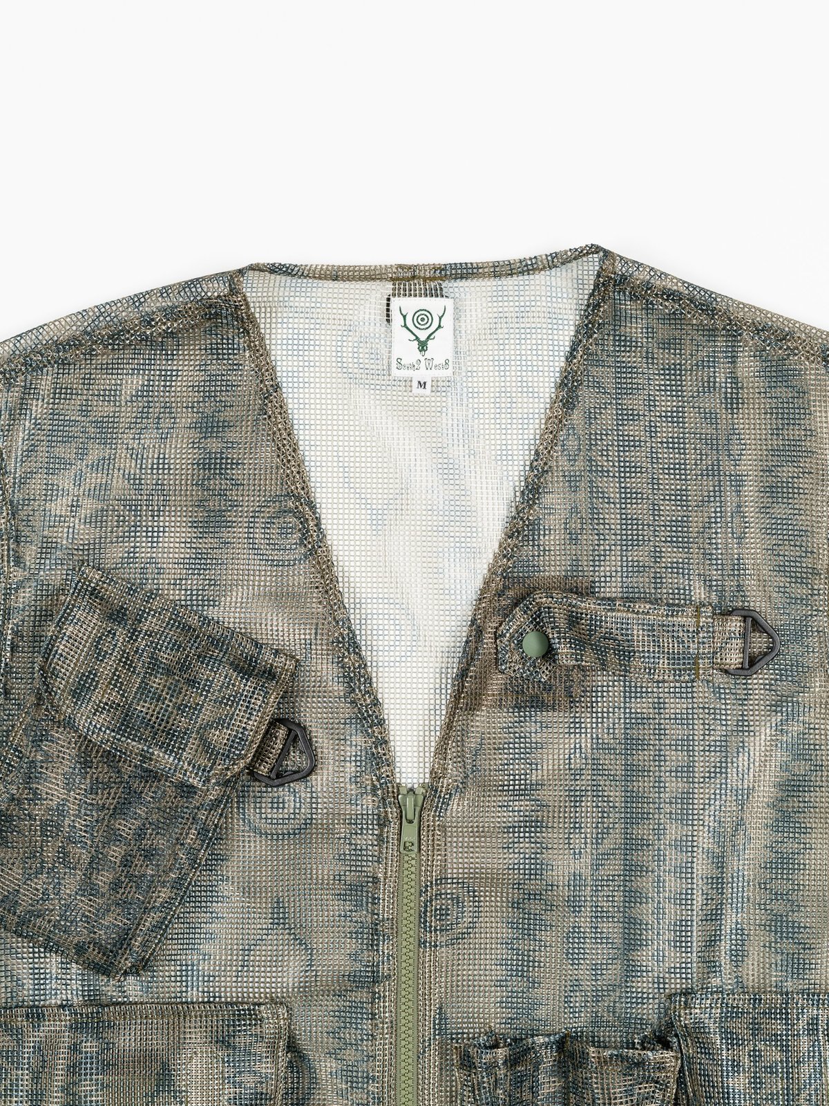 South2 West8 Bush Trek Vest - Skull & Target Heavyweight Mesh