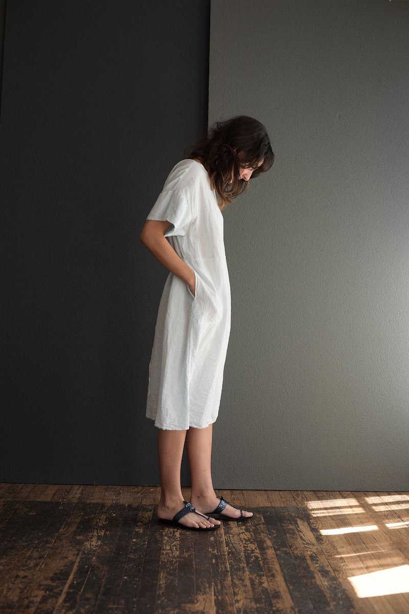 Manuelle Guibal Linen Dress - Aqua | Garmentory