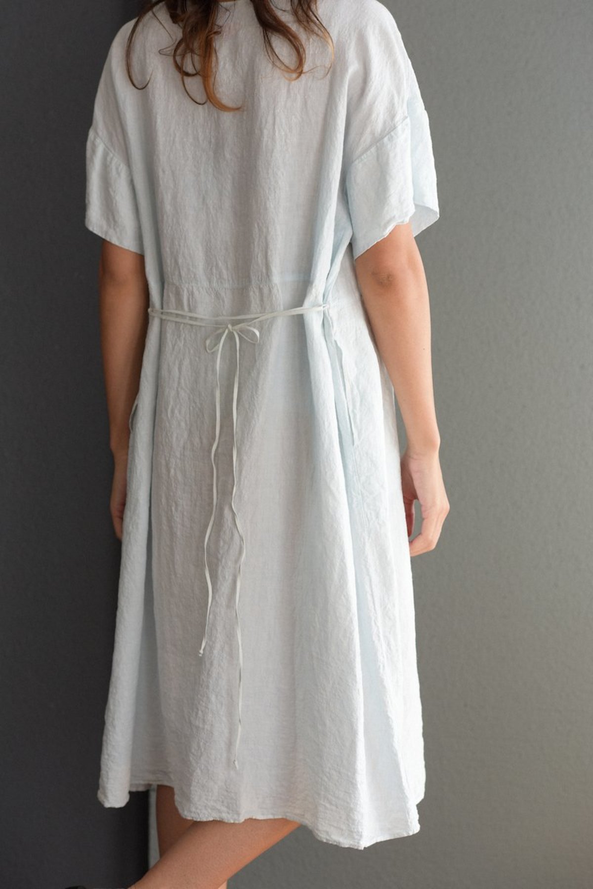 Manuelle Guibal Linen Dress - Aqua | Garmentory Manuelle Guibal Linen Dress - Aqua | Garmentory