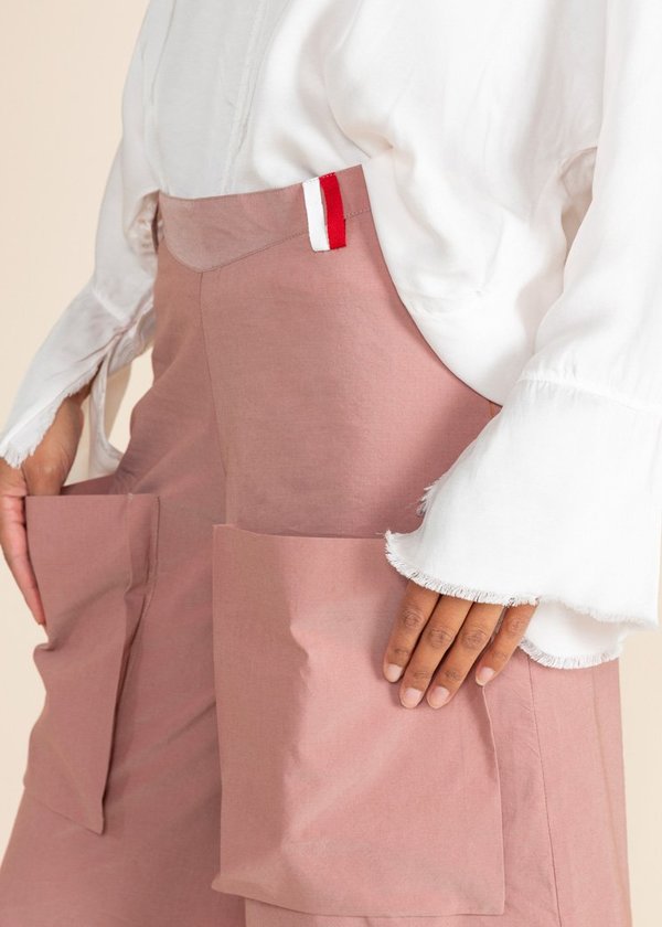 Echappees Belles Cotton King Trouser - Rouge