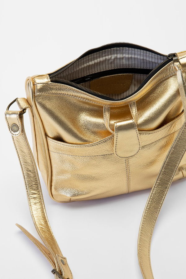 Erica Tanov Twiggy Shoulder Bag - Gold