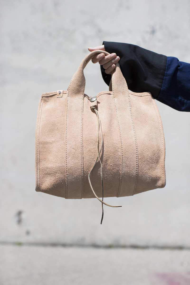 Visvim Teton Tote Bag in Natural Suede | Garmentory