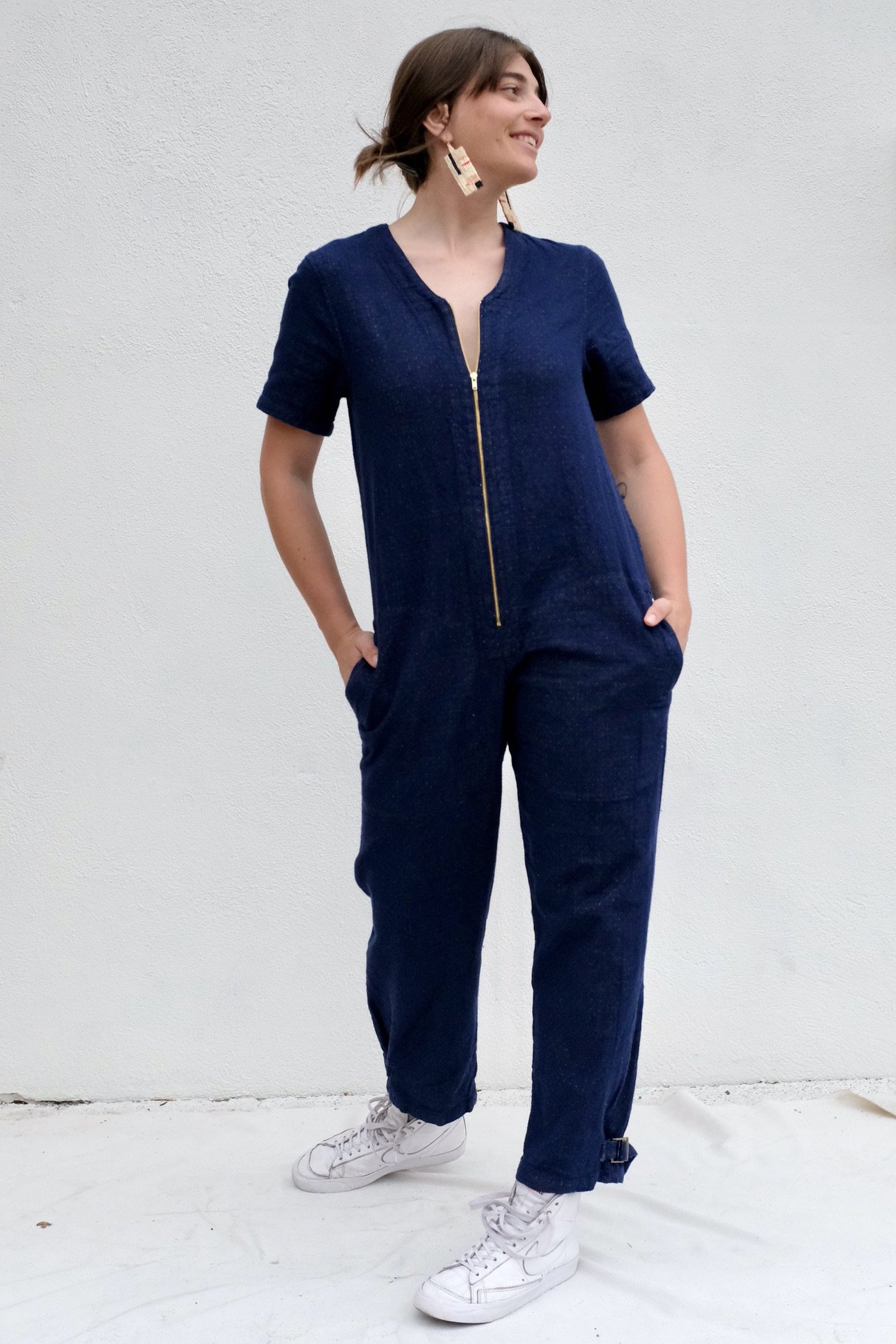 Atelier Delphine City Jumpsuit Dark Indigo Garmentory