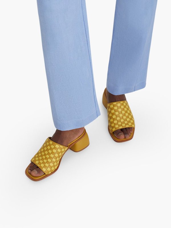 Paloma Wool Chess Slipon Sandals - yellow | Garmentory