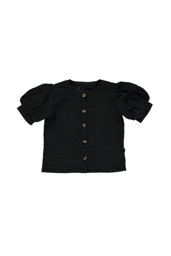 kids Poudre Organic Poire Blouse - Pirate Black