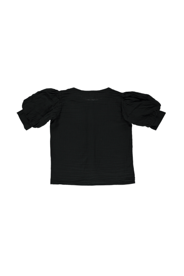 kids Poudre Organic Poire Blouse - Pirate Black