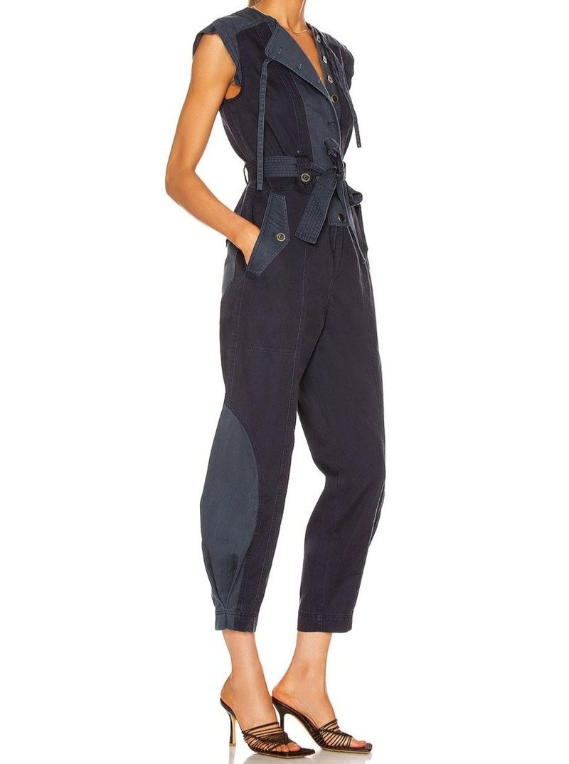 Ulla Johnson Valentine Jumpsuit - Midnight Patchwork