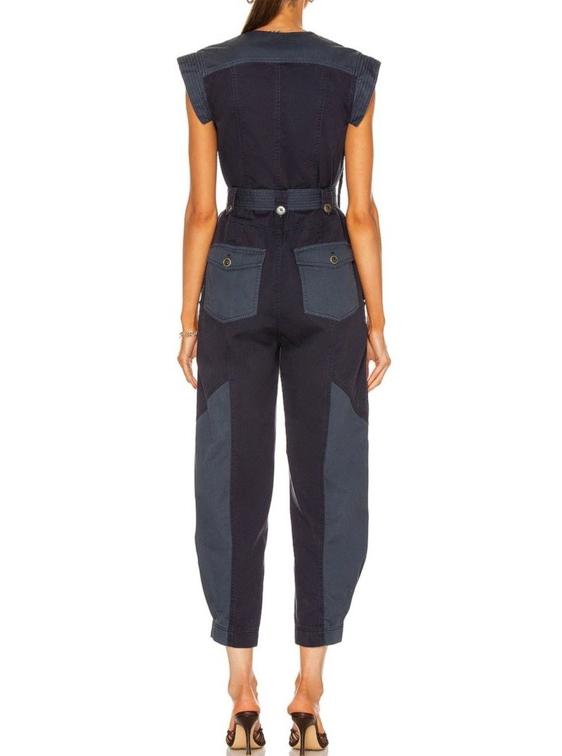 Ulla Johnson Valentine Jumpsuit - Midnight Patchwork