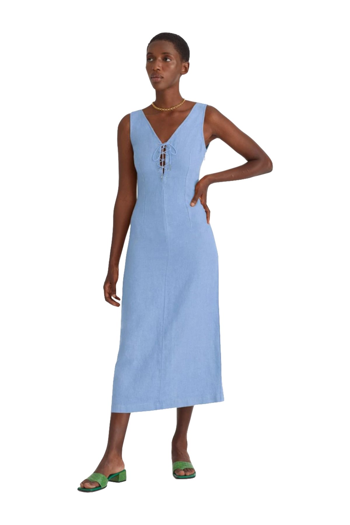 【関税込み】Paloma Wool ブルー Lech ミディアムドレス Paloma Wool Lech Dress | Garmentory