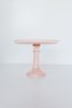 Estelle Colored Glass Cake Stand - Blush Pink - Thumbnail 2