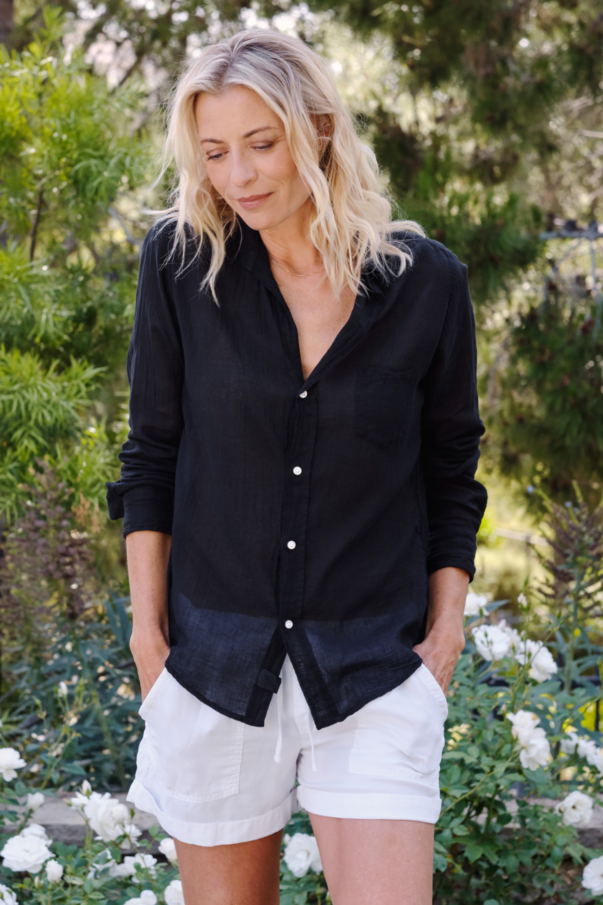 Frank&amp;Eileen BARRY  フランクアンドアイリーン Barry, Tailored Button-Up Shirt, Pink Check – ReLoved by Frank