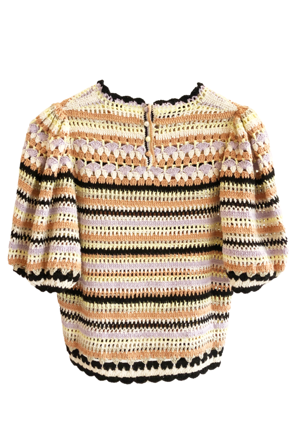 Ulla Johnson Crochet Irene Pullover - Honey Ulla Johnson Crochet Irene Pullover - Honey