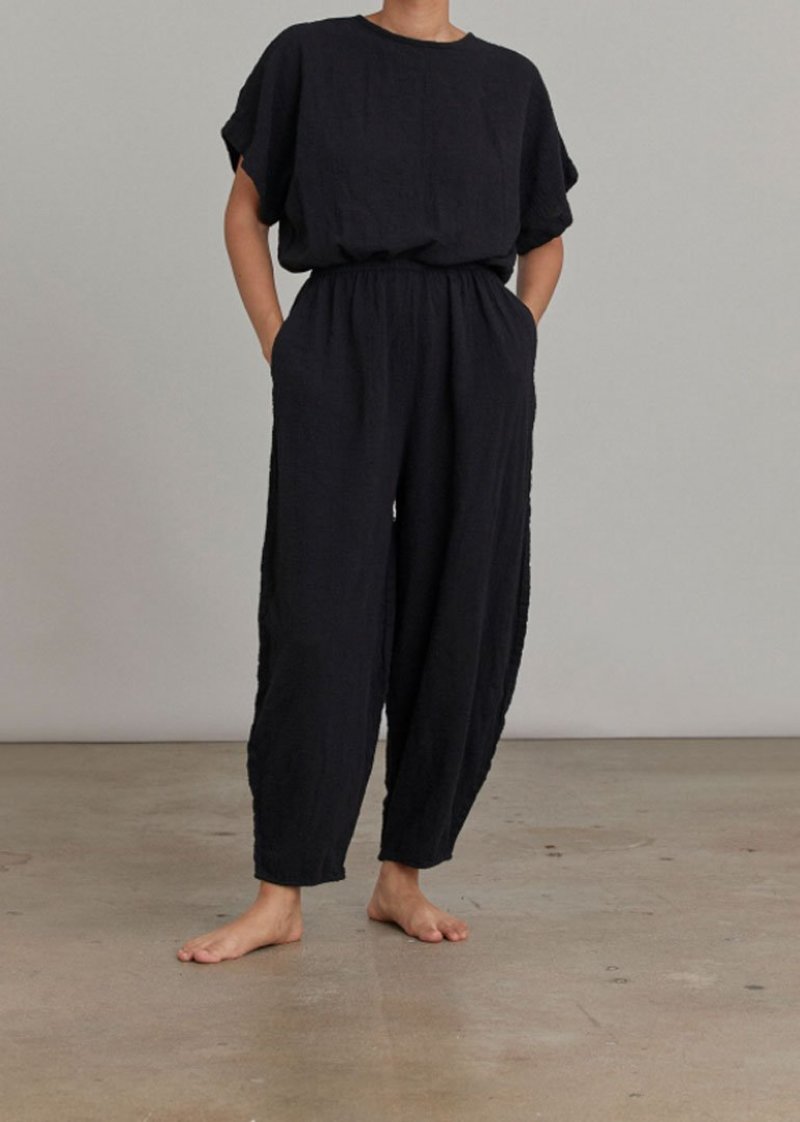 Black Crane Easy Jumpsuit - Black | Garmentory
