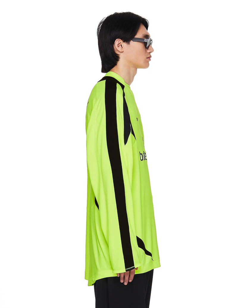 Balenciaga Soccer Logo L/S T-shirt - Green | Garmentory