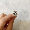 Unisex Tarin Thomas Samuel Mini Ring - Checkered - Thumbnail 4