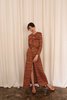Vintage Knit Maxi Dress - Orange - Thumbnail 1