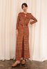 Vintage Knit Maxi Dress - Orange - Thumbnail 5