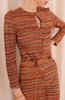 Vintage Knit Maxi Dress - Orange - Thumbnail 7