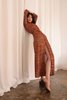 Vintage Knit Maxi Dress - Orange - Thumbnail 8