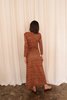 Vintage Knit Maxi Dress - Orange - Thumbnail 10