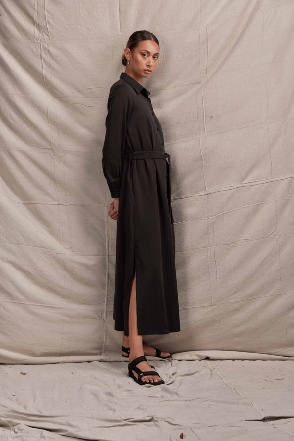 Lois Hazel Carmela Shirt Dress - Black Lois Hazel Carmela Shirt Dress - Black