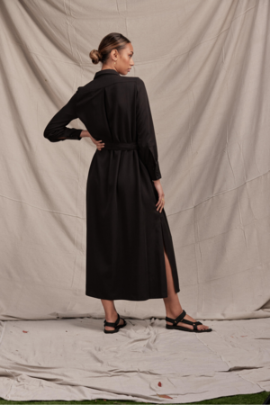 Lois Hazel Carmela Shirt Dress - Black Lois Hazel Carmela Shirt Dress - Black