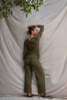 Lois Hazel Pillar Pant - Olive - Thumbnail 3