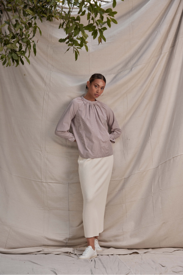 Lois Hazel Pillar Skirt - Cream Lois Hazel Pillar Skirt - Cream