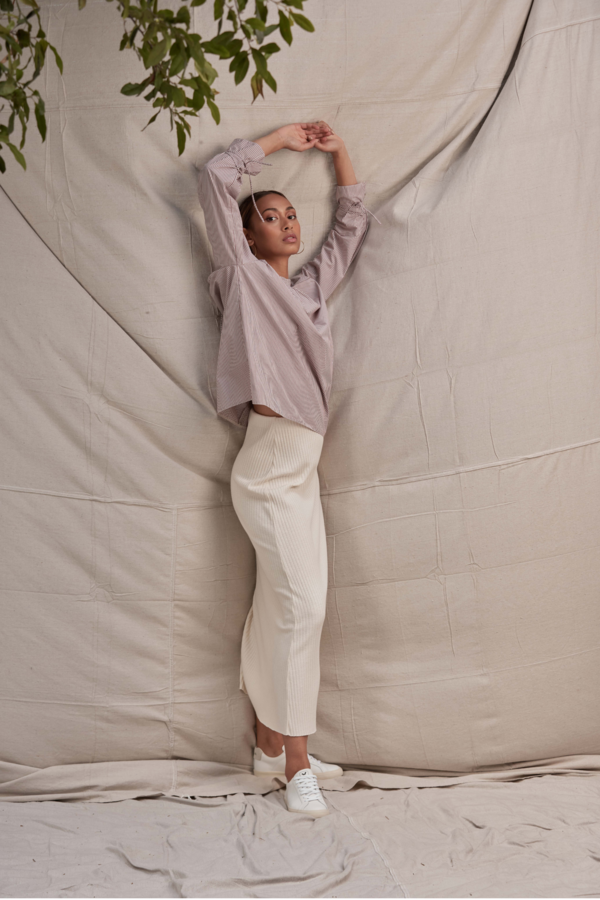 Lois Hazel Pillar Skirt - Cream Lois Hazel Pillar Skirt - Cream