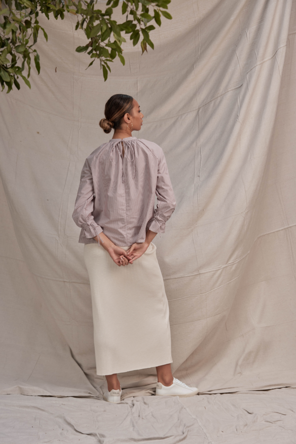 Lois Hazel Pillar Skirt - Cream Lois Hazel Pillar Skirt - Cream