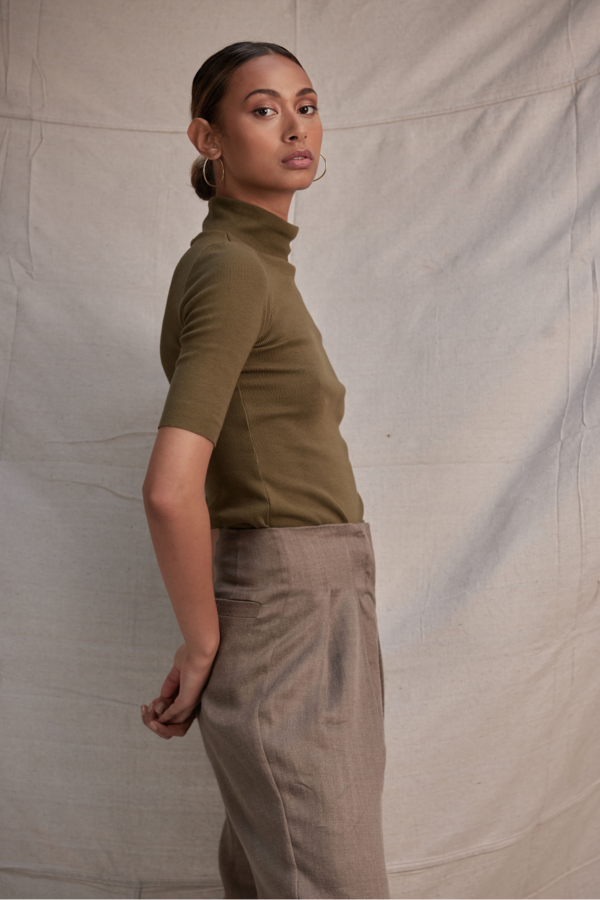 Lois Hazel Roman Pant - Khaki Lois Hazel Roman Pant - Khaki