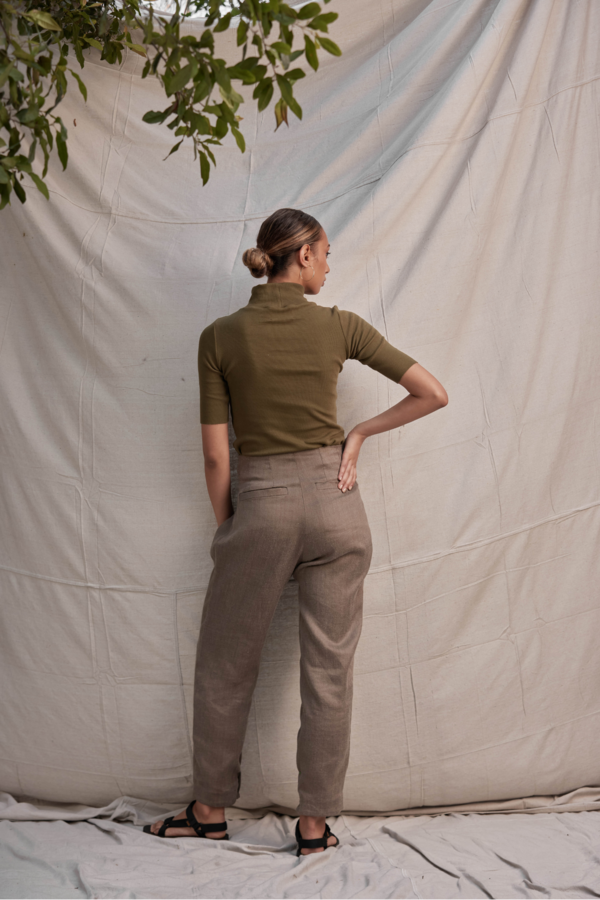 Lois Hazel Roman Pant - Khaki Lois Hazel Roman Pant - Khaki