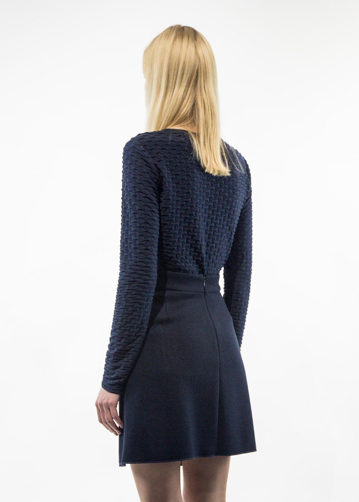 Carven Long-Sleeve Jacquard Jersey T-Shirt - Image 4 of 5