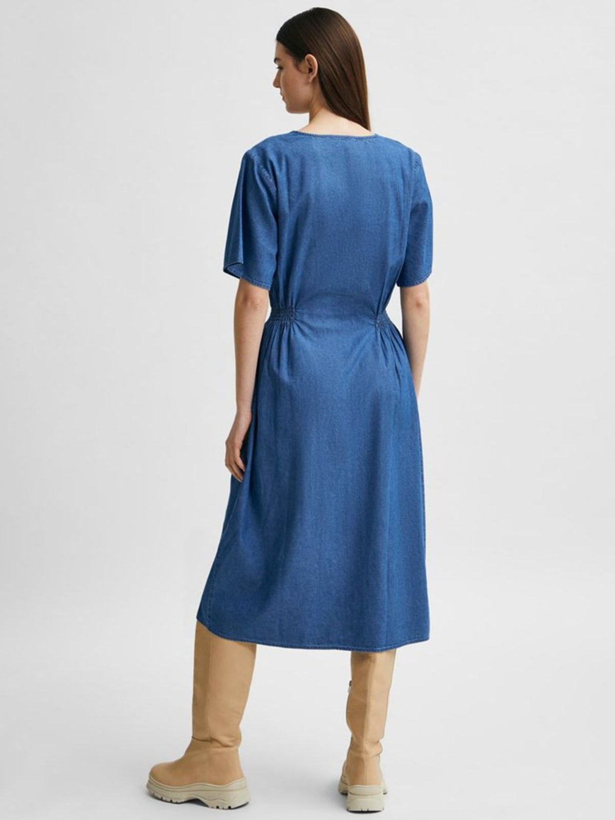 selected femme denim dress Selected Femme Ellin Denim Shirt Dress