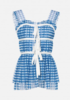 Philosophy di Lorenzo Serafini Vichy Tulle Top - blue - Thumbnail 7