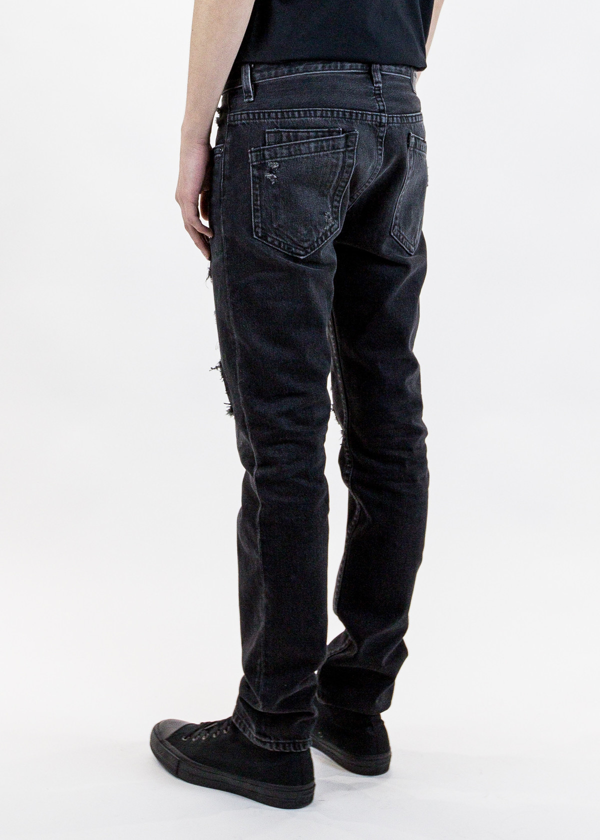 Helmut Lang Mr 87 Black Destroy Jean | Garmentory